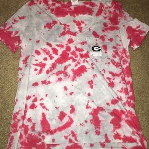 Tie dye Georgia Bulldogs T